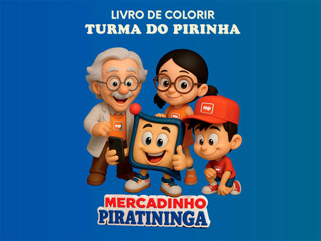 Livro de Colorir Turma do Pirinha
