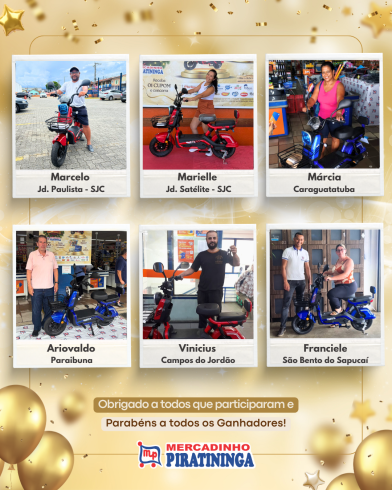 Ganhadores Motos Natal do Bem 2025