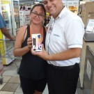 Ganhadora do Smartphone Samsung A10 Promoo Natal Solidrio em Dobro!