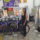Suelen Ap. da Cruz - Ganhadora da Bicicleta - Loja Caraguatatuba