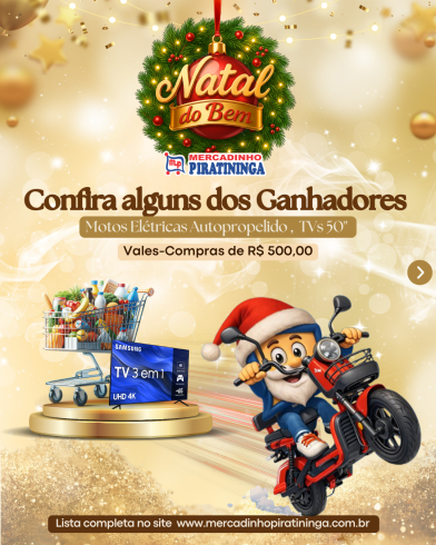 Ganhadores Natal do Bem 2025