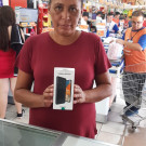 Ana Paula de O. Machado - Ganhadora do Smartphone - Loja Paraibuna