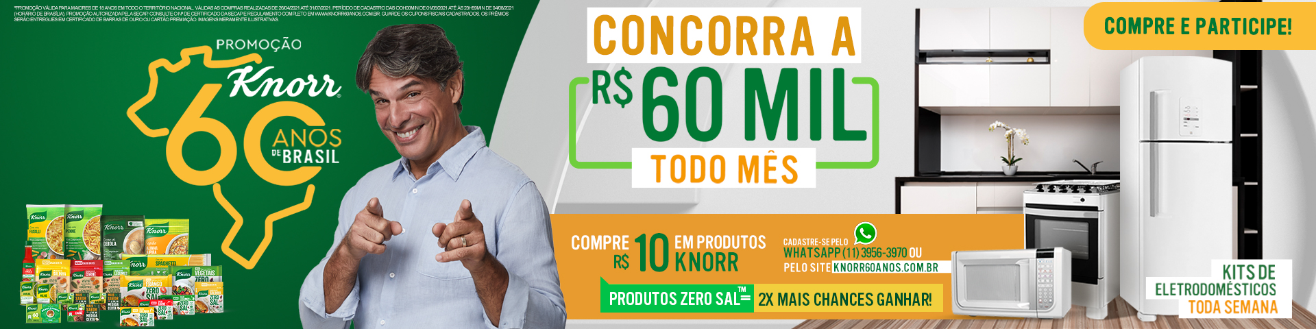 Promoção Knorr 60 anos de Brasil!