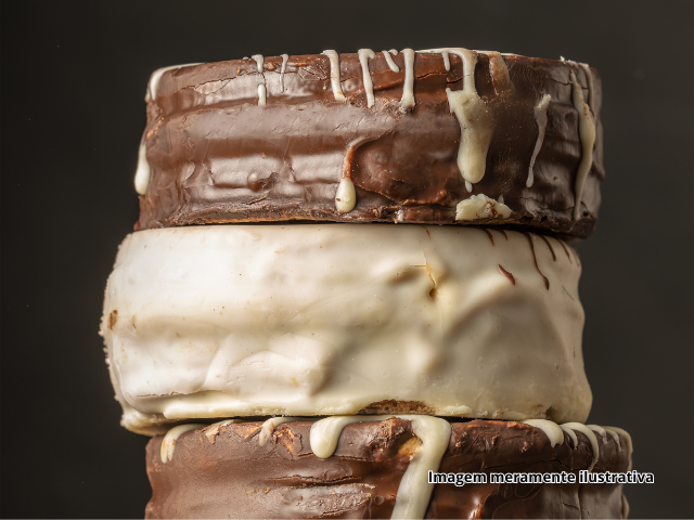 Alfajor de biscoito recheado!
