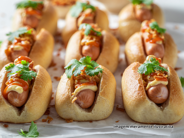 Mini Cachorro Quente de Bisnaguinha (hotdog)
