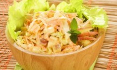 Salada de Maçã, Cenoura e Repolho