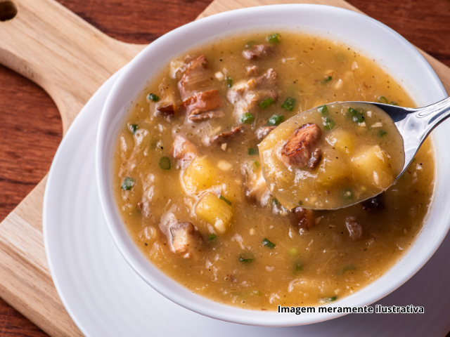 Caldo de mandioquinha