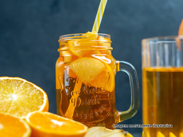 Ch� Refrescante de Laranja Le�o Fuse Senses