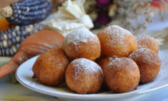 Bolinho de chuva com doce de leite