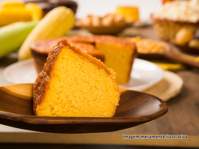 Bolo de Farinha de Milho Paraibuna