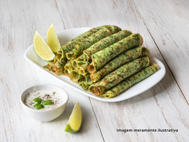 Panqueca de Couve sem gl�ten!