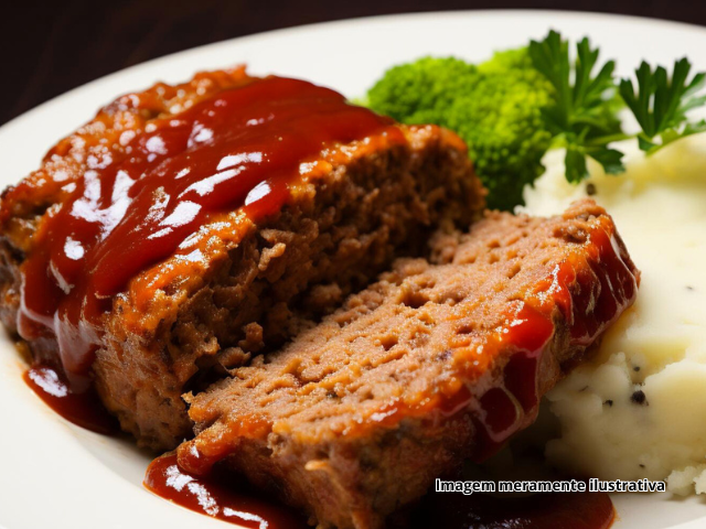 Rocambole de Carne Mo�da com Bacon