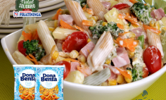 Salada de macarro Dona Benta com legumes e frios!