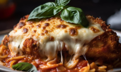 Bife � Parmegiana com Crispy de Bacon
