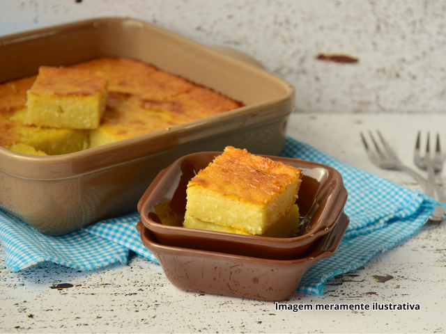 Queijadinha de Mandioca e Coco