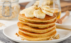 Panqueca Integral com Banana (tipo americana)
