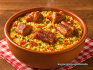 Quirera com Costelinha de Porco 