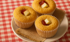 CUPCAKE DE FLOC�O TERRINHA COM GOIABADA E QUEIJO 