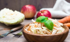 Salada de Ma��, Cenoura e Repolho