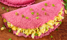 Tapioca de Morango ORUAM Recheada com Banana