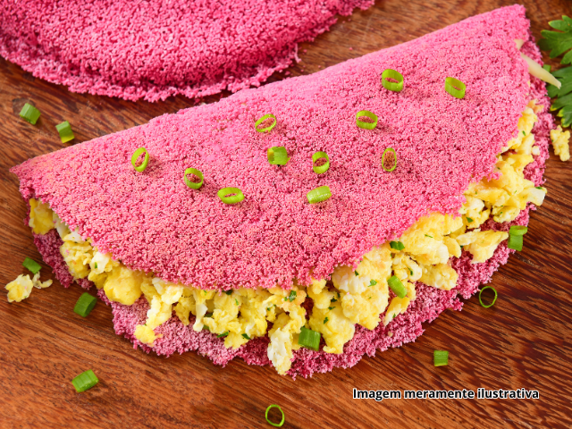 Tapioca de Morango ORUAM Recheada com Banana