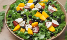Salada de R�cula com Manga e Canela