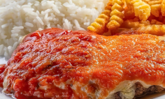 Bife � Parmegiana de Forno