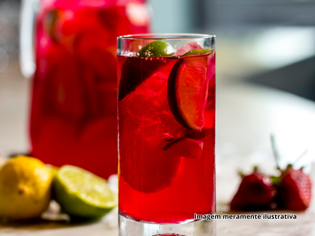 Refresco de Framboesa com Lim�o