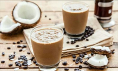 Caf� Brasileiro com leite de coco