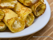 Panqueca aos quatro queijos com molho de salsa